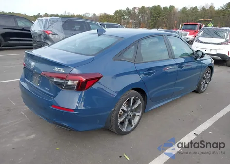 2025 Honda Civic Hybrid Sport/Sport Touring из США, поврежденный, VIN 2HGFE4F80SH300556